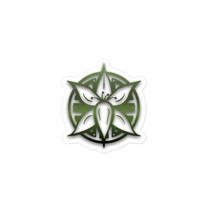 bold lifter lily sticker lifter lily logo solar cross and lily sticker, support lifter lily, solar cross logo, lifter lily merch